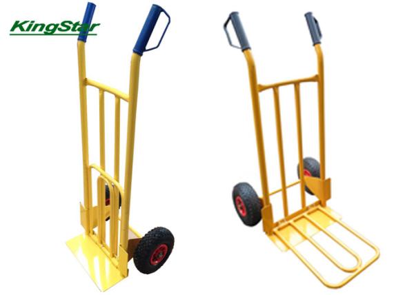 Zinc Finish Rim Lightweight Folding Hand Cart For Moving Heavy Objects