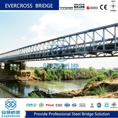 Heavy Duty Prefabricated Steel Truss Bridge Simple Structure Large Span