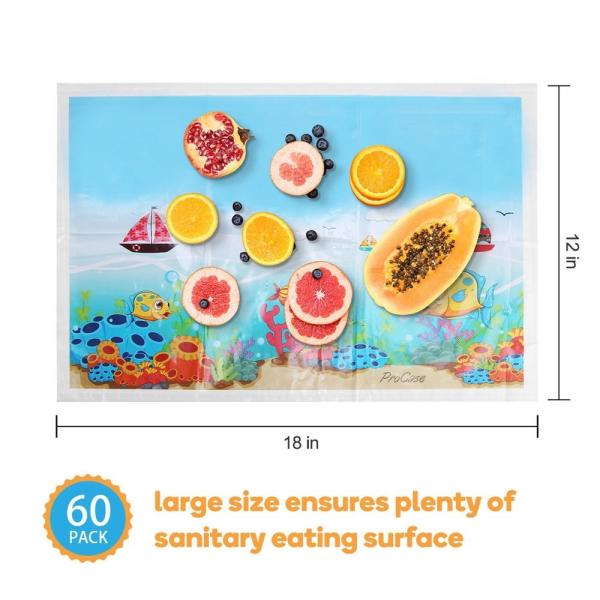 Wholesale Table mat Coasters Placemat Baby Child Disposable Baby Travel Out Table Mat Oil-Proof Waterproof Table Mat