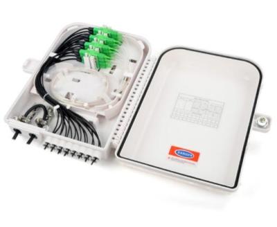 IP 65 da caixa de distribuição do cabo, 2 entradas, terminal FTTx da distribuição da fibra de 16 tomadas