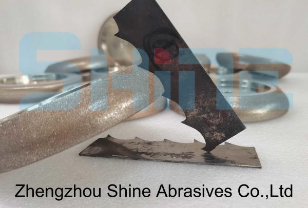 Electroplated CBN Grinding Wheel Resin Bond Diamond 1/2 Inch Thickness For Carbide