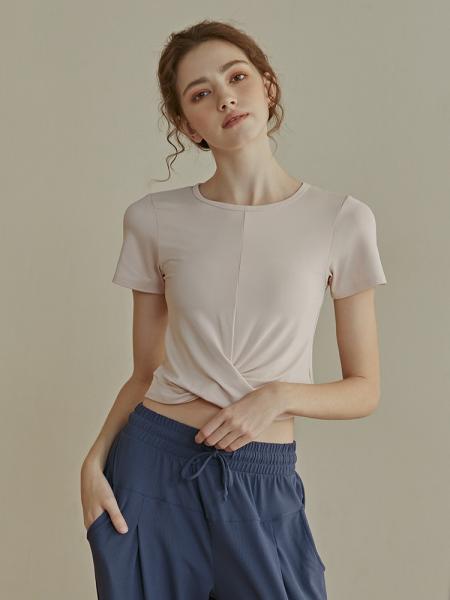 Fashion design running light weight dry fit fabric short sleeve T shirts for women