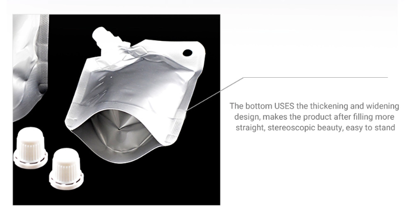 0.18mm Aluminum Foil Spouted Pouches Packaging Bags With Spout For Beverage
