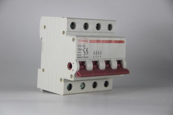 VIS100 4P 100A Main Switch Isolating Circuit Breaker Household Function Disconnector Isolator 32A 63A 100A