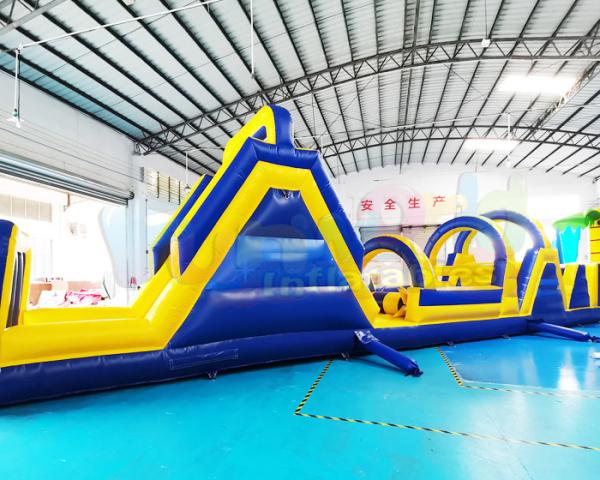 Enfants de 13.2X4.7X3M Inflatables Obstacle Course sautant la Chambre de rebond de château