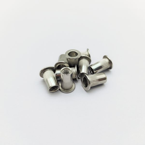 304 Stainless Steel Countersunk Rivet Nuts M4 to M8 for Thin Panels