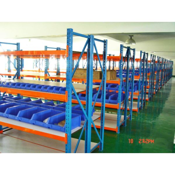 Medium Duty Wide Span Racking , Long Span Shelf With Step Beams