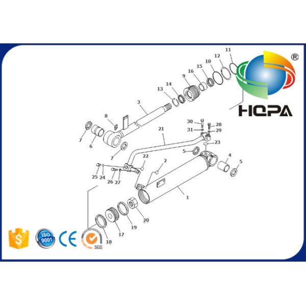 707-98-34730 707 98 34730 7079834730 Bucket Cylinder Seal Kit For WA150-5 WA150-6