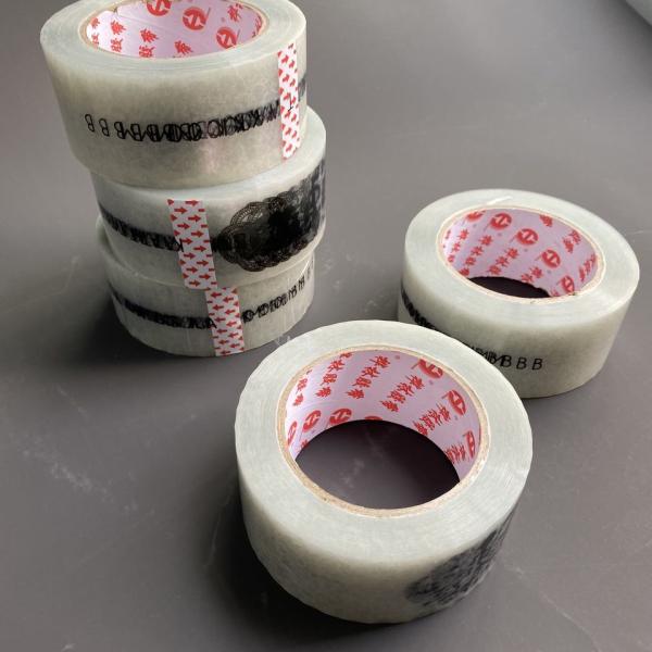 Custom Carton Sealing Tape Cheap Professional Printed Heat Resistant Adhesive Clear Jumbo Roll Tape