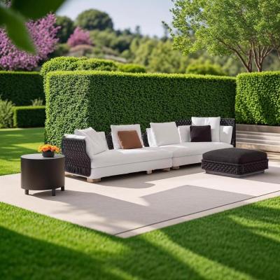 High-end Hotel Outdoor Modern Simple Woven Style Sofa Combination