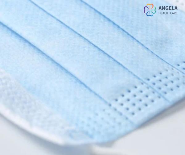 QUALITY Blue Melt Blown Disposable Tie up Face Mask Made of Blue PP Nonwoven Fabric