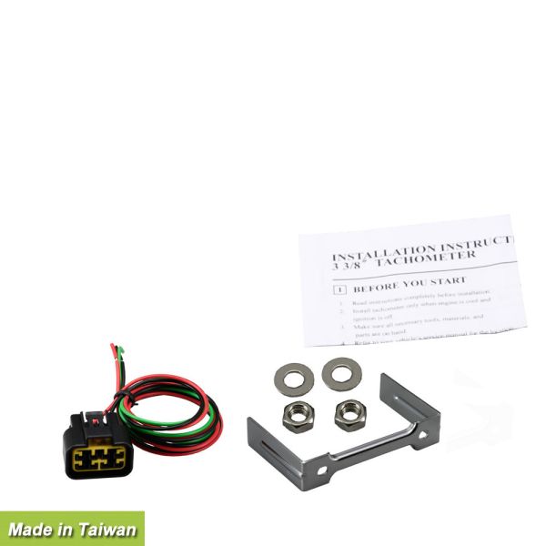 instrumento grosso Marine Dash Gauges do iate da cara preta da C.C. 2V de 15mm