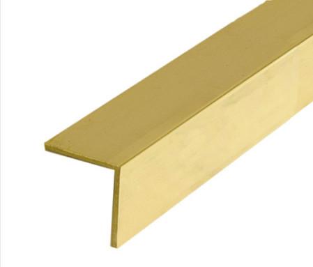 Extruded 18mm 20mm Brass Angle Bar UNS C10300 L Shaped Metal Profile