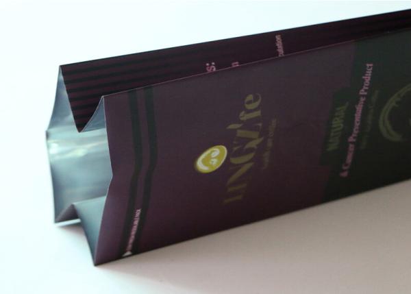 250G Black Creative Coffee Packaging Bags / Coffee Bean Pouches OPP + AL + PE