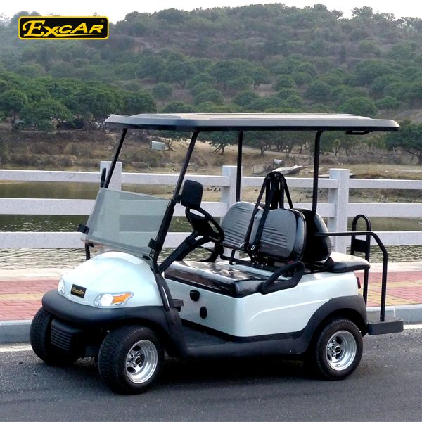 Purple Battery Operated Electric Golf Car 48V Mini Club Car 4 Seater