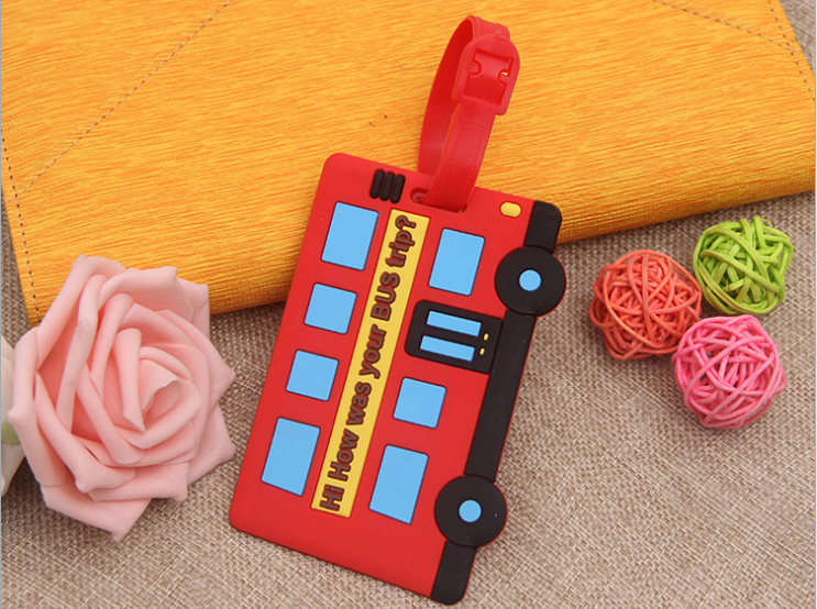 Custom Printed Plastic Luggage Tags , Plastic Luggage Labels Stamping Process