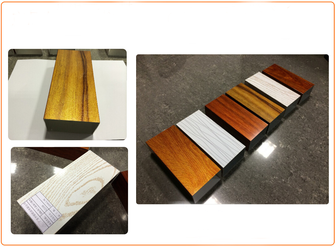 Квадрат 6000 серий прессовал печатание перехода зерна алюминиевой трубы деревянное