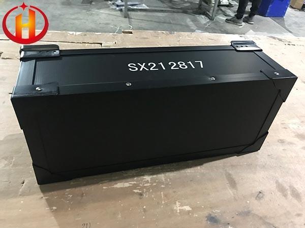 Printable Corrugated Plastic Storage Boxes Custom Black Anti Static