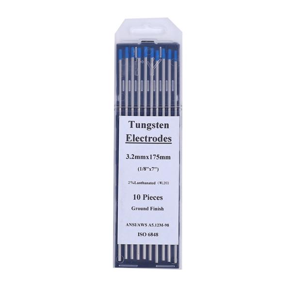 DC/AC Operating Current WL20 2.4mm*175mm Blue Tungsten Electrodes for TIG Welding