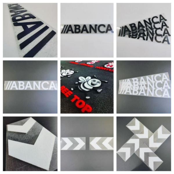 Soft Flock Heat Transfers Velvet Iron On Vinyl Logo Customized