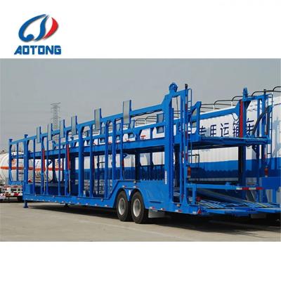 AOTONG Semi-reboque 2 eixos duplos 6 unidades SUV Transporte de veículos
