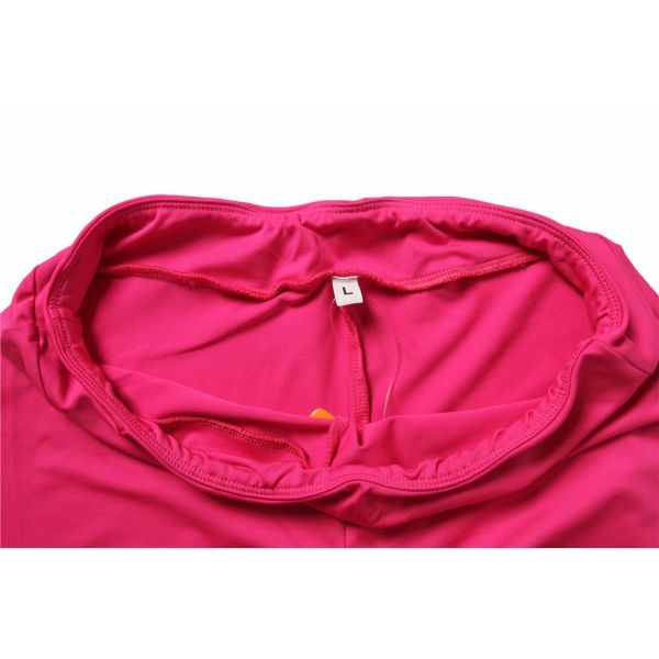 88% polyester 12% spandex Elastic Waist ladies sports trousers 8 Colors