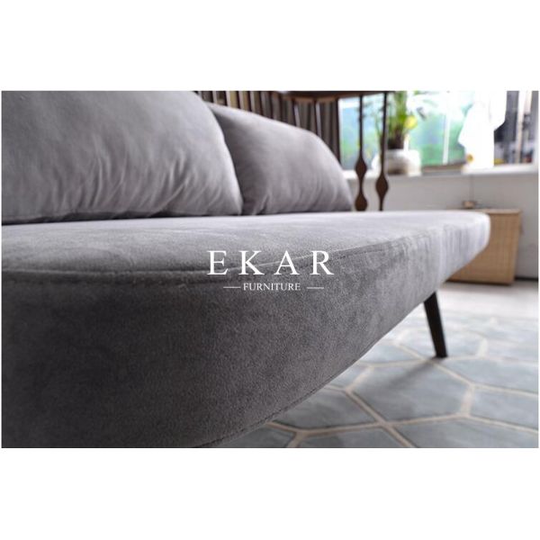 Italy Modern Designs Wooden Fabric New Model Corner Sofa