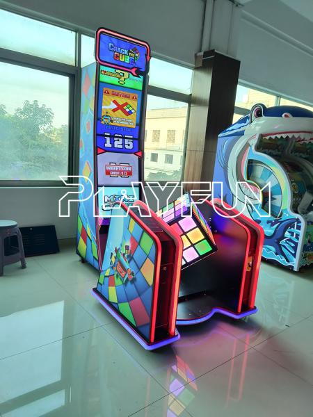 Playfun Amusement Park Equipamento de troca de bilhetes do jogo Crack the Cube mais recente novo jogo de resgate de vídeo