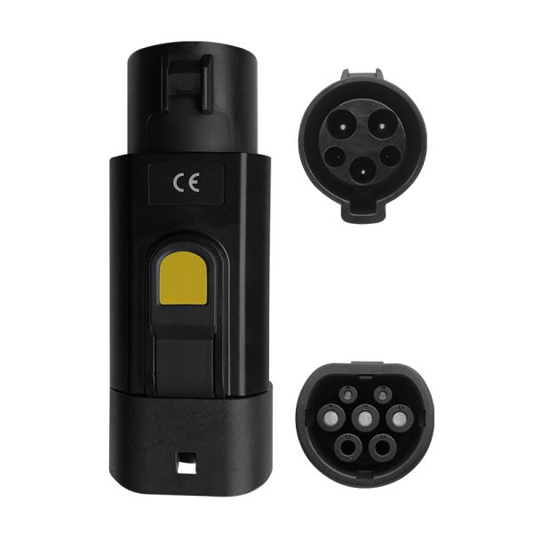 Compact and Portable 220V 7KW 32A Adapter for Tesla Car Type 1 Charging Pile to Tesla Car EV Charge Customized Plug Type1