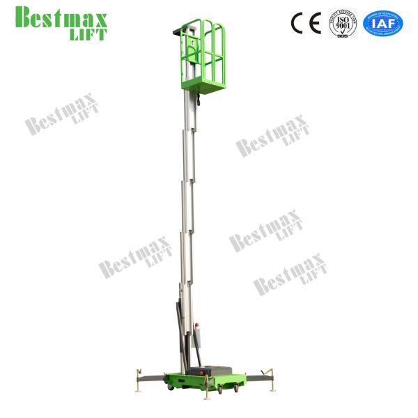 9 de única medidores plataforma de trabalho aéreo móvel do mastro, elevador vertical bonde