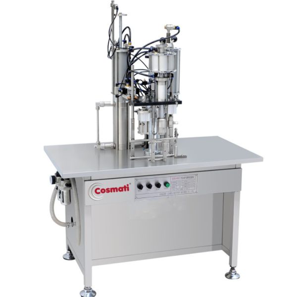 Semi Automatic Sunscreen Spray Filling Machine Manual Aerosol Gas Filling