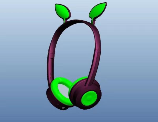 Children 8 Hours 300mAh 40mm Light Up Cat Headphones Bluetooth phone headset