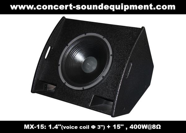 PA Sound Equipment 400W 3+15 Plywood Coaxial Stage Monitor For Living Event And Show