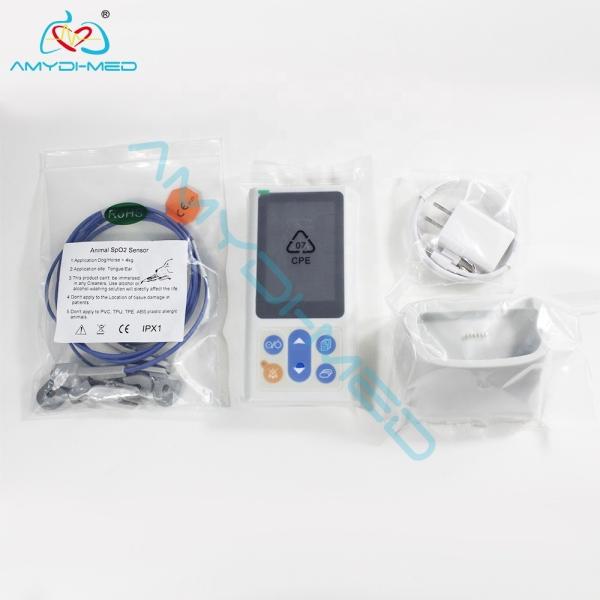 Handheld Blood Oxygen Animal Pulse Oximeter With High Precision Clip And 3.5 Inch LCD Display