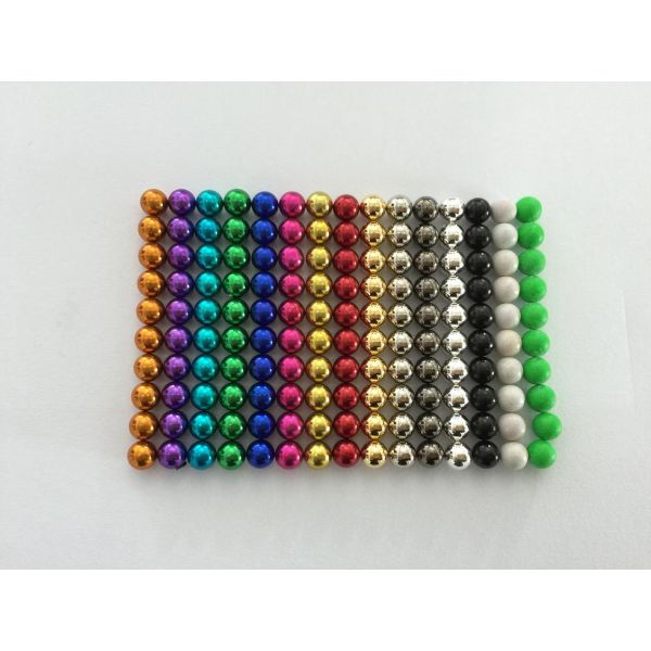 5mm 216pcs Strong Colorful Neodymium Sphere Magnet