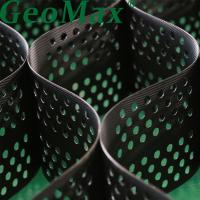 Géocelle HDPE perforée texturée pour le renforcement du sol routier / colline / pente 100-445 mm