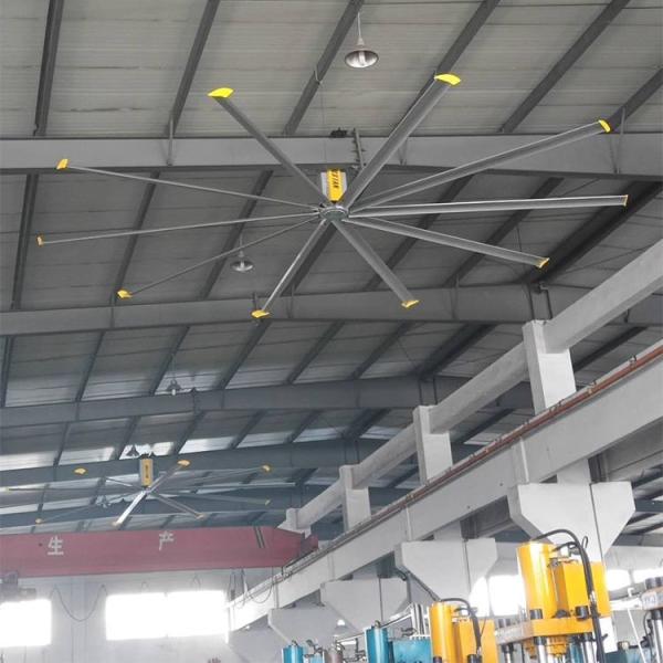 KCoolVent HB-A2500 HVLS Industrial big ceiling fan for large space, 0.75kW Gearbox Motor, Aluminum alloy fan blades