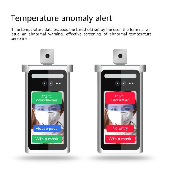 7顔認識の赤外線温度の測定の理性的なアクセス管理システム