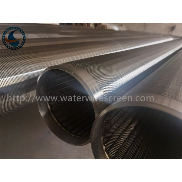 Stainless Steel Od168mm Wedge Wire Screen Pipe With 1.0mm Slot