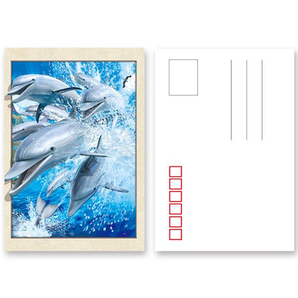 11X16cm 3D Lenticular Postcard With 5D Effect For Souvenir Tourist Gifts