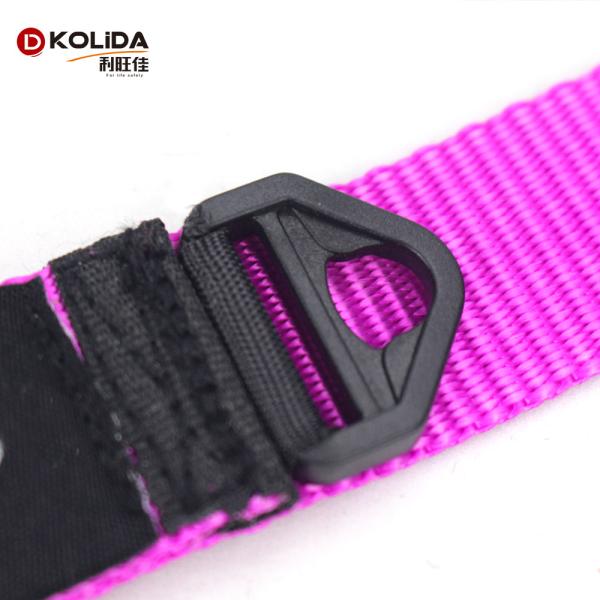 Pink Color Nature Nylon Dog Collars For Dog Training Outdoor All Seasons