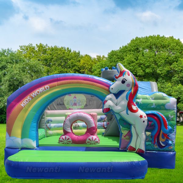 Unisex Customized Size Inflatable Castle Obstacle Course Bounce House for Innovations