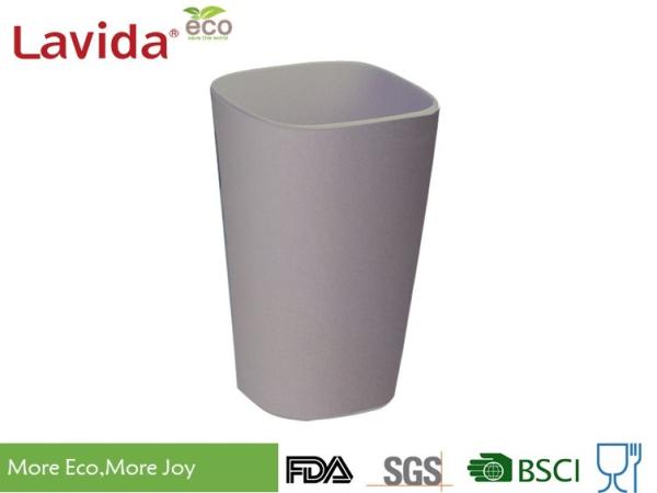 440ml Modern Design Bamboo Fiber Cup , Biodegradable Bamboo Reusable Coffee Cup