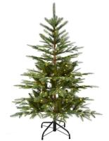 Arbre de Noël de PE de 4FT avec des lumières du câblage cuivre LED180