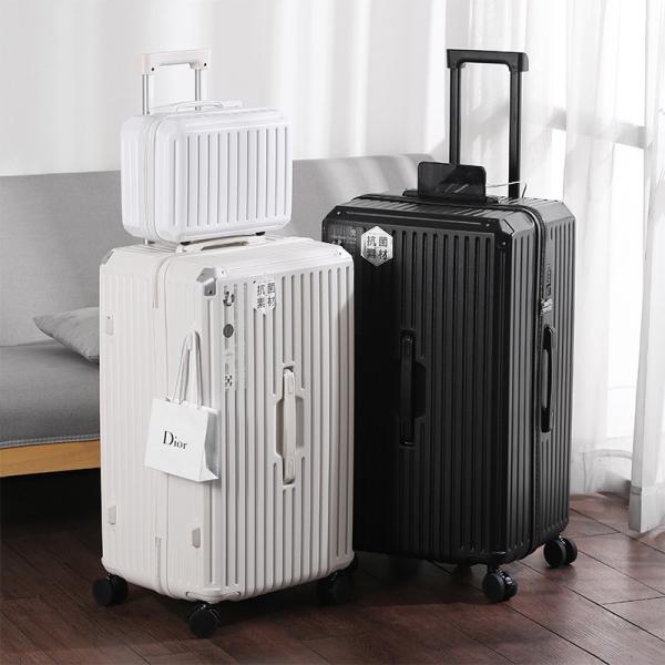 2311 Mother Child Box Fahion butler hardshell suitcase  USB charging luggage coffee cup tray waterproof large capacity boys and girls suitcase travel case