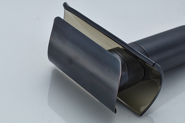 Waterfall Spout Bathroom Basin Faucets ROVATE Satin / Mirror Surface Design