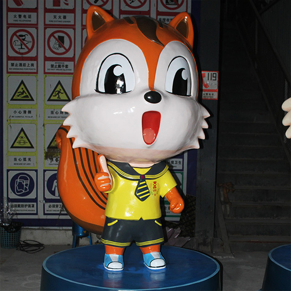 Custom Fbr Decoration Cartoon Fiberglass Sculpture Model Waterproof Sun Resistance