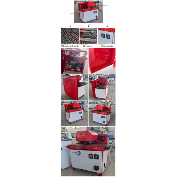 Wood Processing with PDPJ300 Solid Wood Panel Multi Blade Saw and 10 Inch Saw Blade