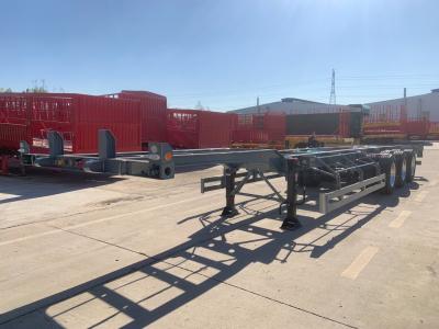 1840mm Tread 12 Tire Number Container Chassis Semi-Trailer For Container Delivery