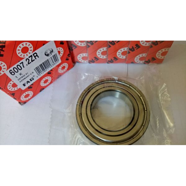 Deep Groove FAG Ball Bearing 6007-2ZR 14mm Width Chrome Steel Low Noise